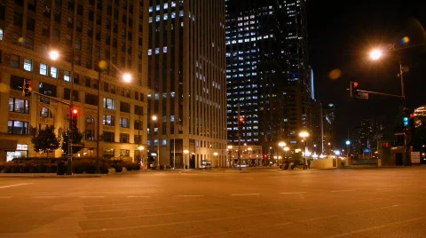 City at Night 6 Stock Footage 107974