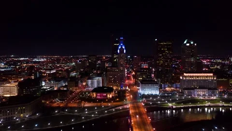 City at Night - Downtown Hyperlapse Video stock 154754146