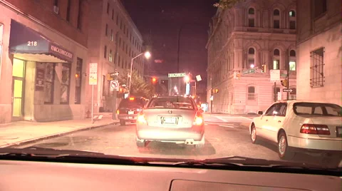 City Night Driving Video stock 1064980