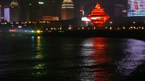 City in night Stock Footage 266559