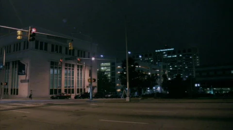 City at Night Stock Footage 284395