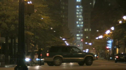 City at Night Stock Footage 296249