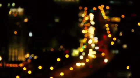 The city at night Stock Footage 8649836