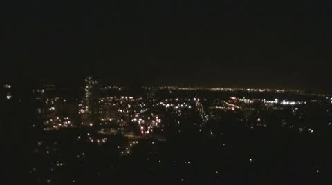 City at Night Stock Footage 8836663
