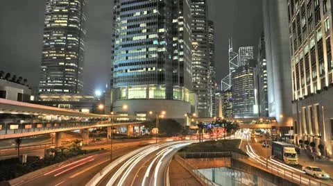 City at night Stock Footage 16602478