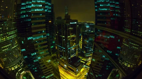 City at night Video stock 35499192