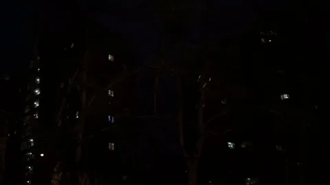 In the city night Video stock 77384320