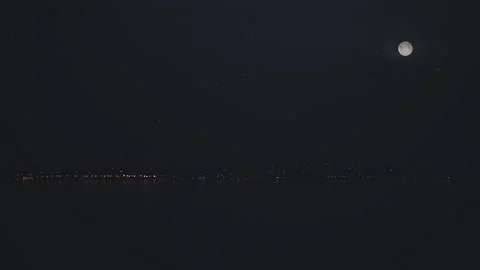 City At Night Stock Footage 137884544