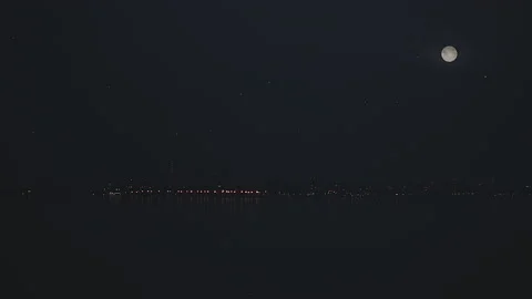 City At Night Stock Footage 137884807