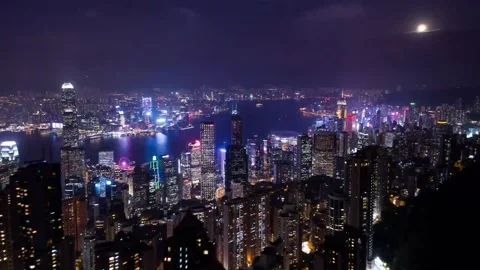 City at Night Stock Footage 172290390