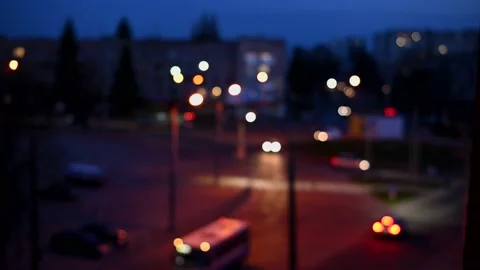 City at night Stock Footage 181522168