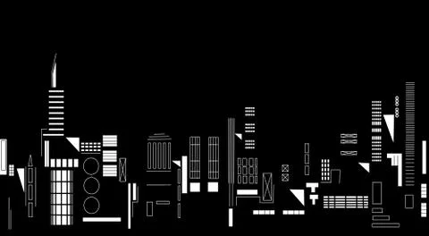 City night Stock Illustration