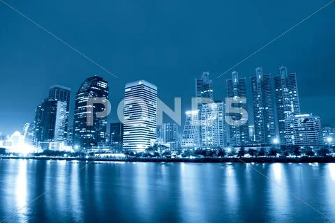 City at night Stock Photos