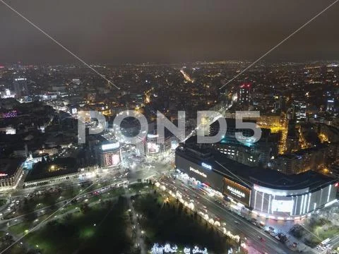 City in the night Stock Photos