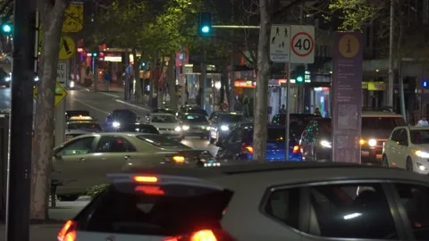 City night traffic Stock Footage 138983083