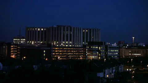 City night view 9905 Stock Footage 10700306