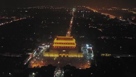 City night view Stock Footage 235111044