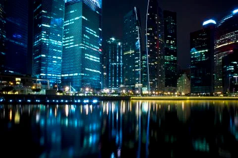 City night view Stock Photos