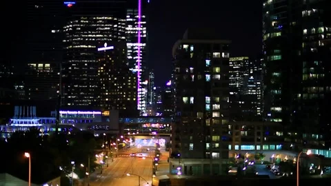 City At Night1 Stock Footage 131780300