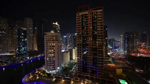 CITY NIGTH Video stock 236085934