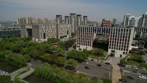The city of Ningbo16 Stock Footage 92838245