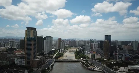 The city of Ningbo3 Stock Footage 93009145
