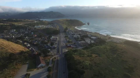 City by the Ocean Stock Footage 51525119