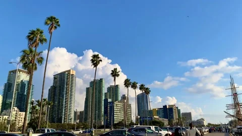 City to Ocean Stock Footage 133368523