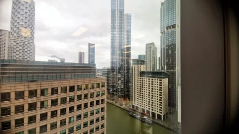 City offices view Stock Footage 301305471