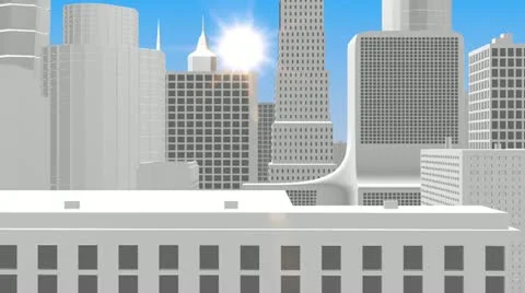 City ​​from one side Video stock 10915342