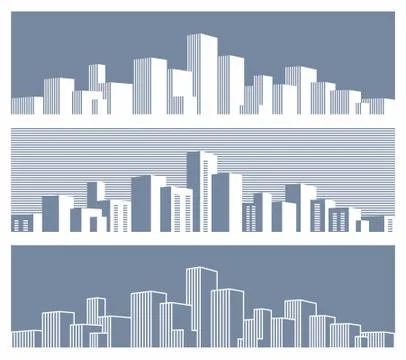 City panorama Stock Illustration