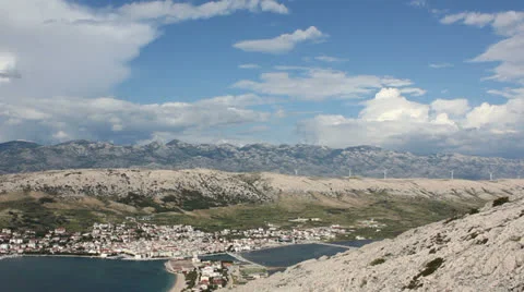 City panorama view of Pag 動画素材 24757358