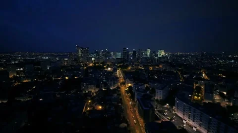 The City Of Paris Is Built Along A Bend In The River Seine By Drone Stock Footage 243451313