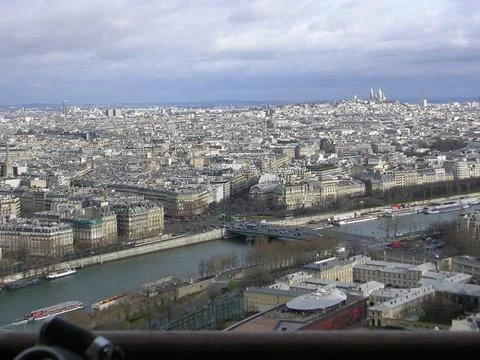 City of Paris from the Eiffel Tower Stock Photos