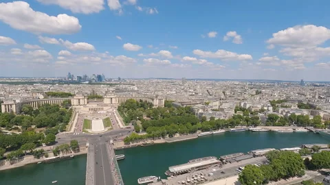City of Paris view from a sky Stock Footage 204996698