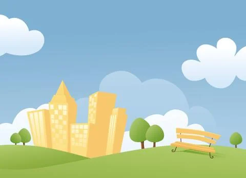 City park Stock Illustration