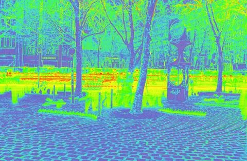 City park motion map data visualization 스톡 사진