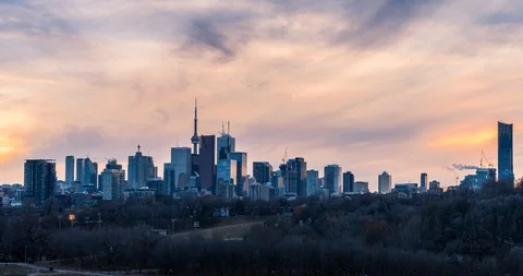 City Park Sunset Stock Footage 88558872