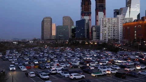 City Parking Vídeo Stock 106078353
