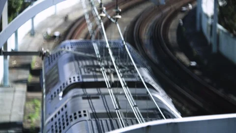 City Passenger Train Video stock 94103614