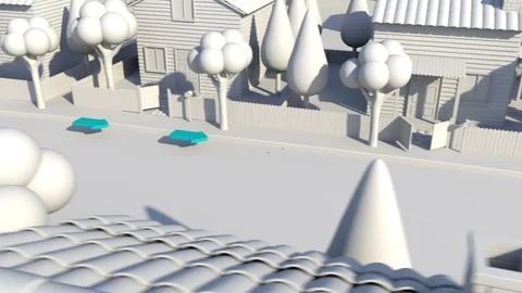 City Path Indicators Stock Footage 122396933