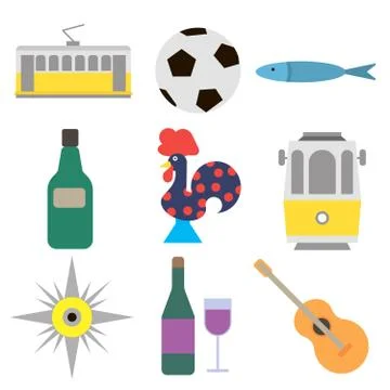 City pattern flat illustration on white 스톡 일러스트