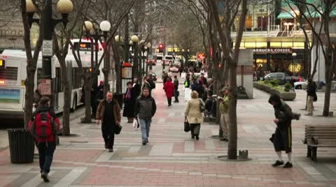 City pedestrians Stock Footage 10732359