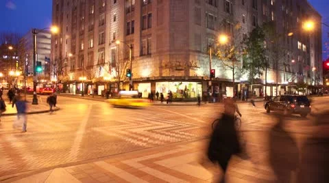 City Pedestrians Stock Footage 10732949