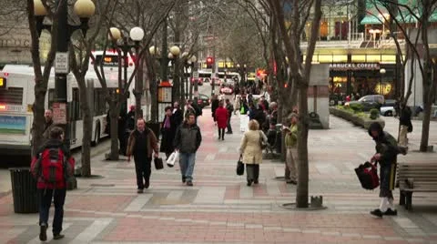 City people Stock Footage 10734375