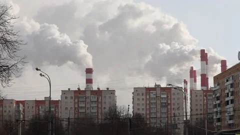 City with pipe Video stock 148017985