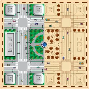 City Plan. Stock Illustration