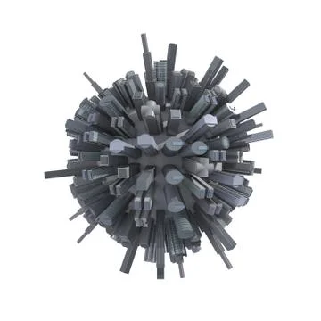 City planet Illustrazione stock