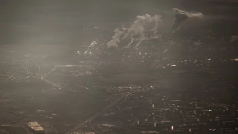 City Pollution Stock Footage 129173104