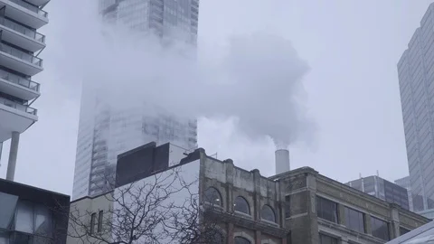 City Pollution, smoke stack Stock Footage 102916779